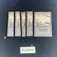 1x MTG Alpha Swamp Version A from Estate Collection