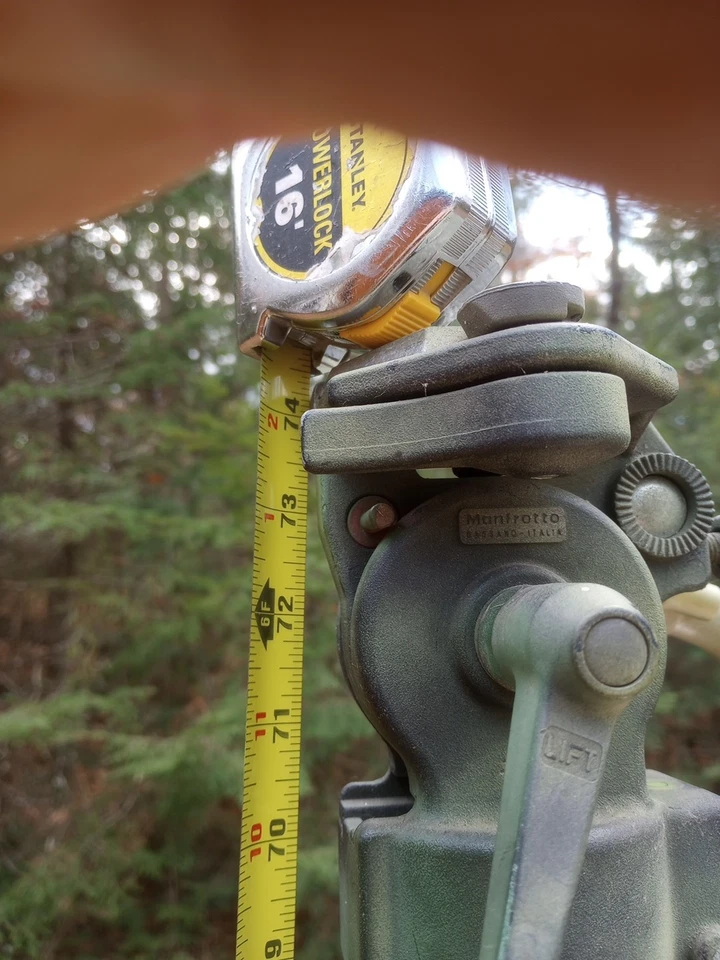 Spray Painted Camo BOGEN 3046 PROFESSIONAL tripod Used Fully Functioning 6-ft+ - Image 4 of 4