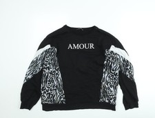 Womens UK Size L Select Black Pullover Sweatshirt