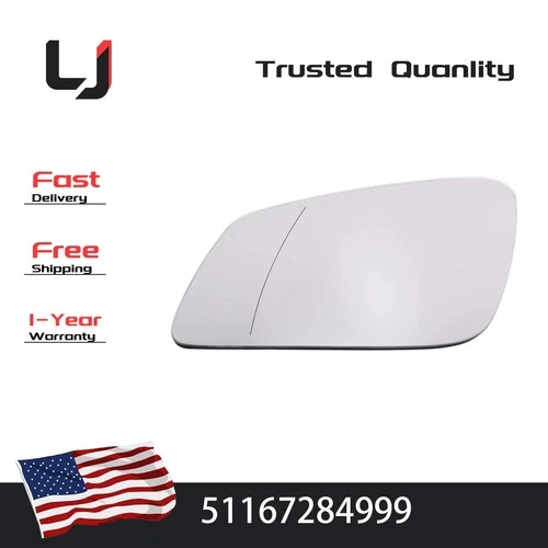 Side Mirror Glass Fit For BMW X1 X2 2 3 4 Series with Heated Driver Left Side