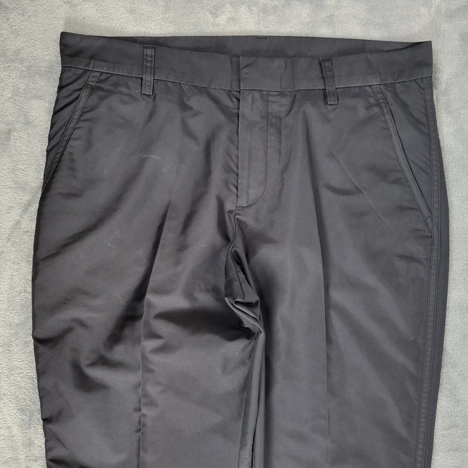 J Lindeberg Pants Mens Size 34x30 Golf Performance Micro Twill Black - Image 2 of 4