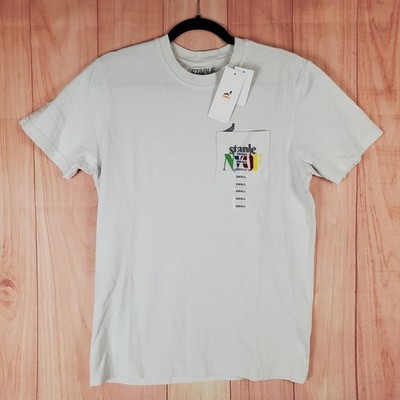 Staple T Shirt Mens Small White Embroidered Nyof Pigeon Logo Cotton Casual Wear