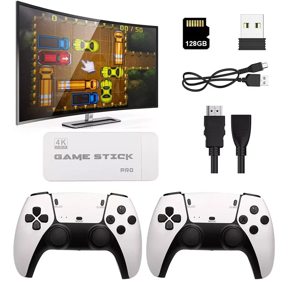 M15 Retro Games Console HDMI 4K Arcade Video Game Stick Wireless Controller 128G - Image 4 of 4