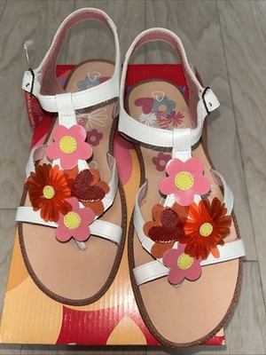 Agatha Ruiz de la Prada Flat Leather Sandal EURO 34 USA 3, New In Box