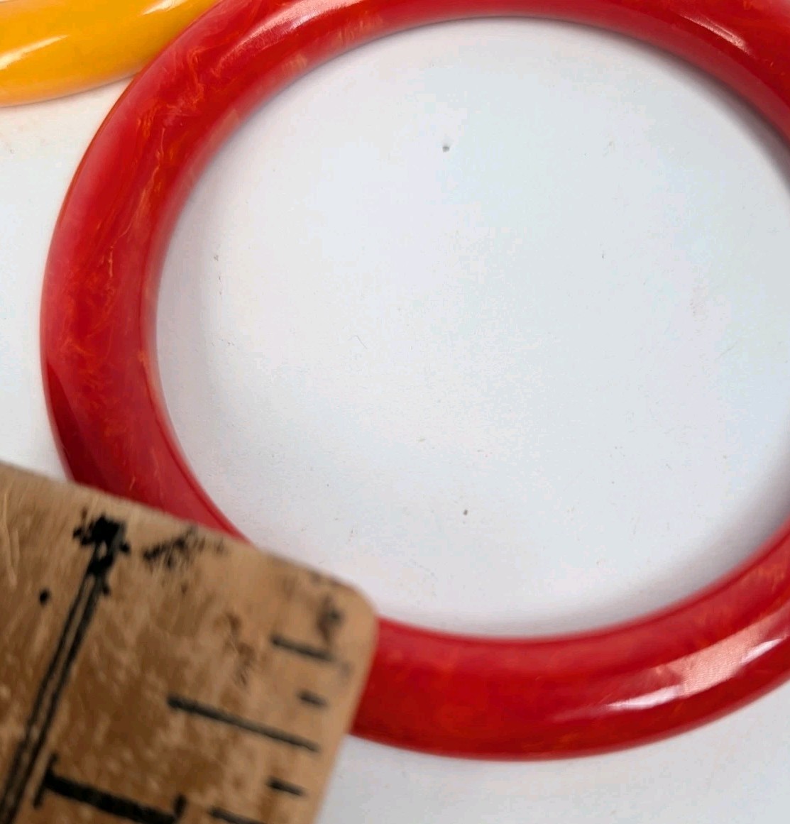 2 Vintage MCM Marbled Bakelite Stackable Bangle B… - image 7