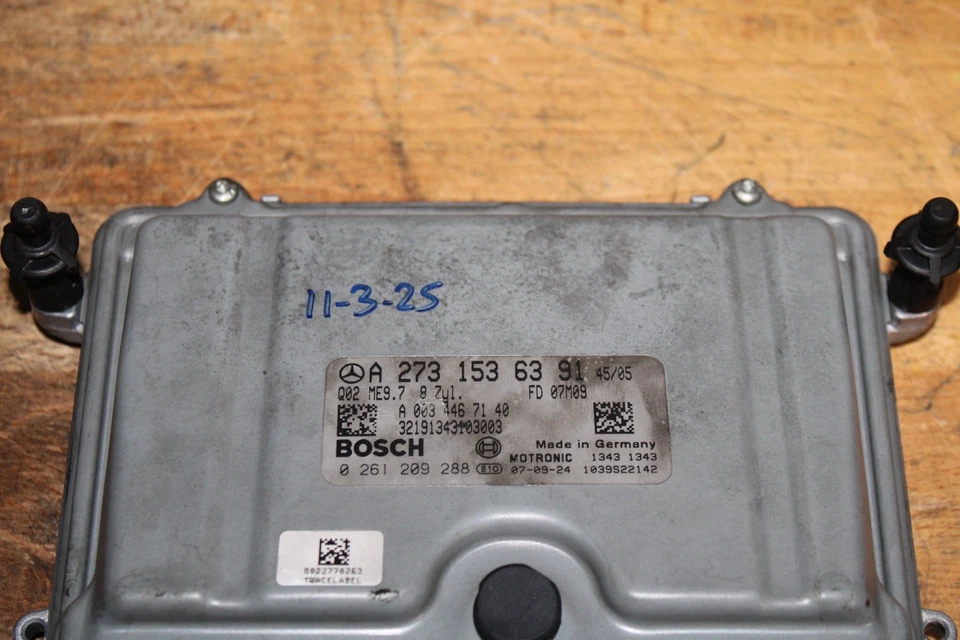 2008 MERCEDES CLS550 ECU ECM ENGINE CONTROL UNIT 2731536391 - Image 3 of 4