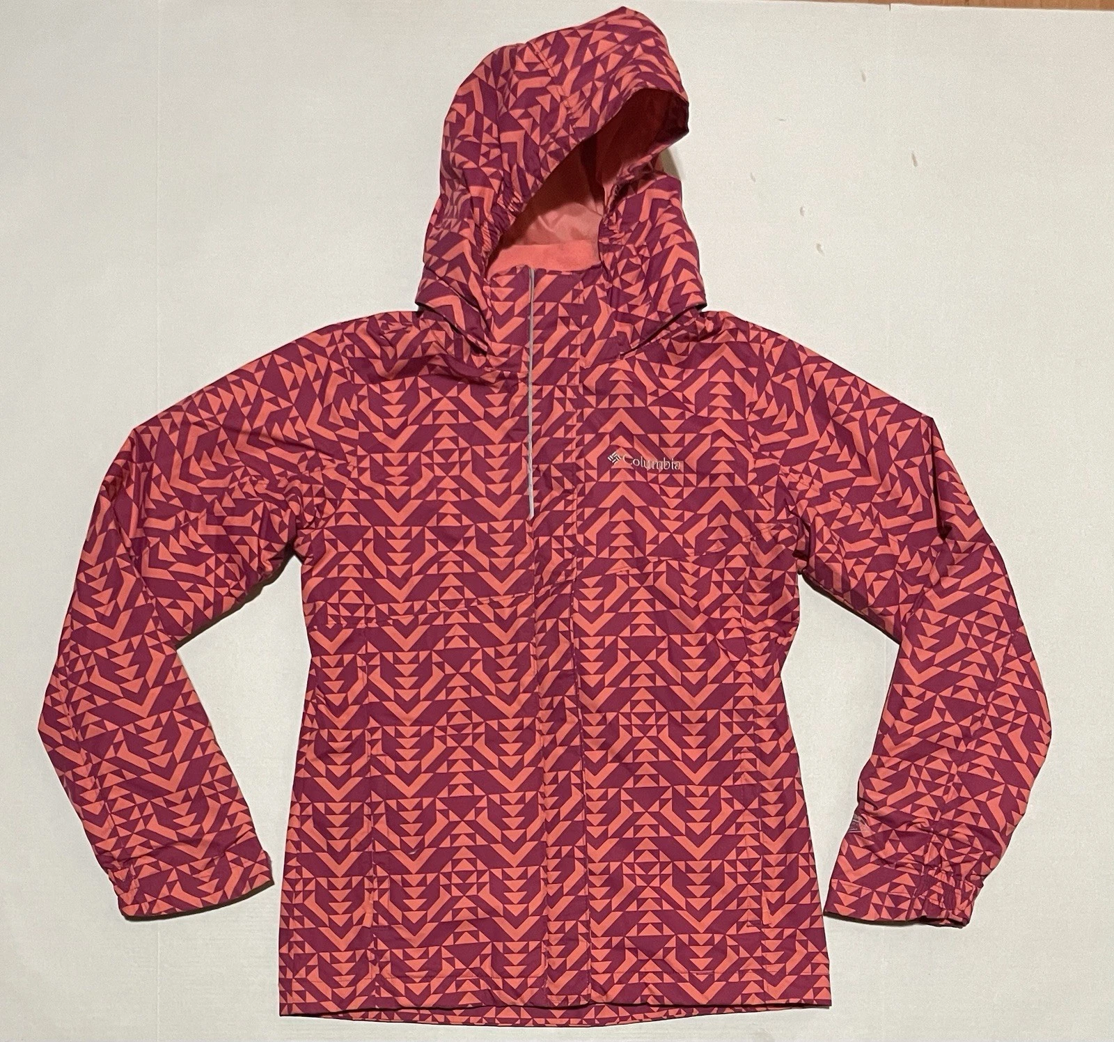 Columbia Jacket Houndstooth Medium Omni-Tech Interchange Waterproof Hooded Ski