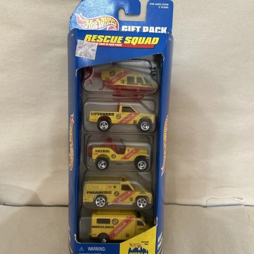 Hot Wheels Rescue Squad Gift Pack 5-Car Set P23 Vintage 1997 box6