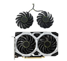 Pair Fans GPU Cooler Fan For MSI GeForce GTX 1660 1660Ti SUPER PLD09210S12HH