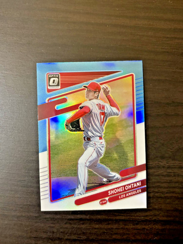 Shohei Ohtani 2021 Donruss Optic Carolina Blue & White Prizm #192 LA Angels MVP
