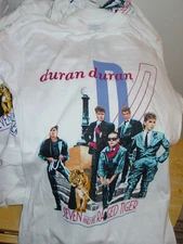 DURAN DURAN VINTAGE 1984 WORLD CONCERT TOUR Sleeveless Shirt NOS White SIZE MED