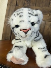Pelliccia vera giungla cucciolo di tigre bianco animato elettronico