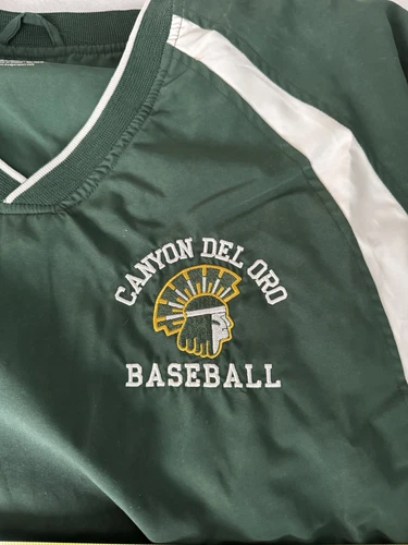 Coaches Pullover Canyon Del Oro Giacca Baseball Grande Foderato Cotone