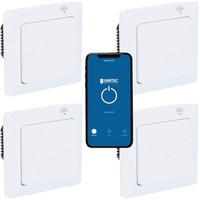 4X Unitec Wlan Smart Schalter Set Modul Wifi Lichtschalter FüR Alexa Google Tuya
