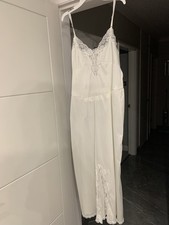 Vintage charnos , ivory, nylon Slip  nightdress Lingerie used Sz 16