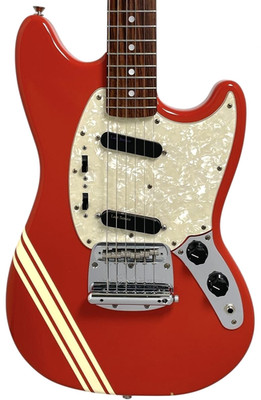 Fender Japan Competition Stripe Mustang Guitar MG73-CO Fiesta Red