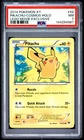 2014 POKEMON XY LEGO MOVIE EXCLUSIVE #42 PIKACHU-COSMOS HOLO PSA 7