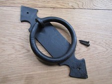 RUSTIC iron DOOR KNOCKER blacksmith hand forged iron vintage retro old country