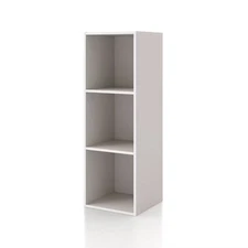 24/7 Shop At Home 35.3" Silkpath Modern 3 Cube Stackable and Modular