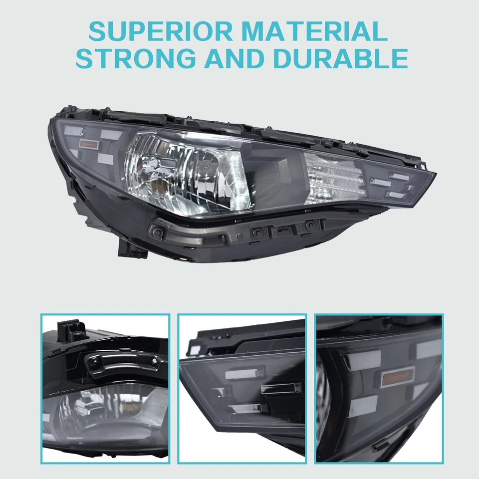 For Kia Soul S LX EX 2023 2024 2025 Halogen Headlight Right Passenger Side Lamp - Imagem 3 de 4