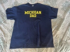 University of Michigan Dad Shirt Men’s XL Wolverines NCAA Big 10 Parent
