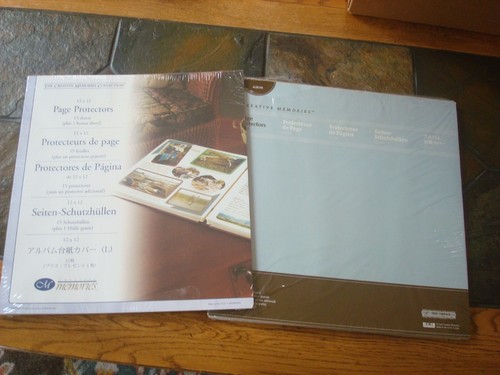 lot of 2 12 x 12 in Creative Memories Page Protectors 37 sheets (74 pages)