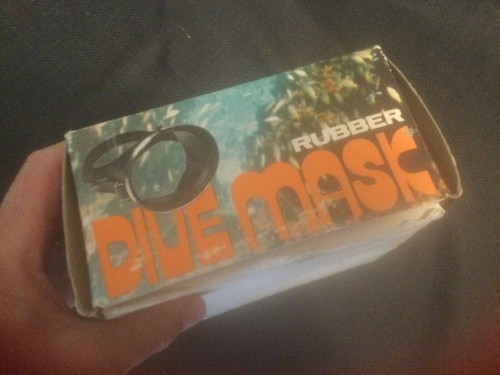NIB,OS,K-Mart Scuba Rubber Dive Mask Tempered Oval Glass,Made In Japan FREESHIP! - Picture 5 of 9