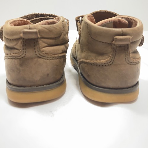 Stride Rite Toddler Boys Boots Size 6W STR Quinn Brown Leather Sensory Wide - Picture 8 of 12