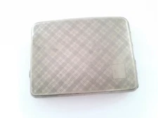 Vintage English Cigarette Case EPNS Pocket Friendly Silver Plated Case. G76-12