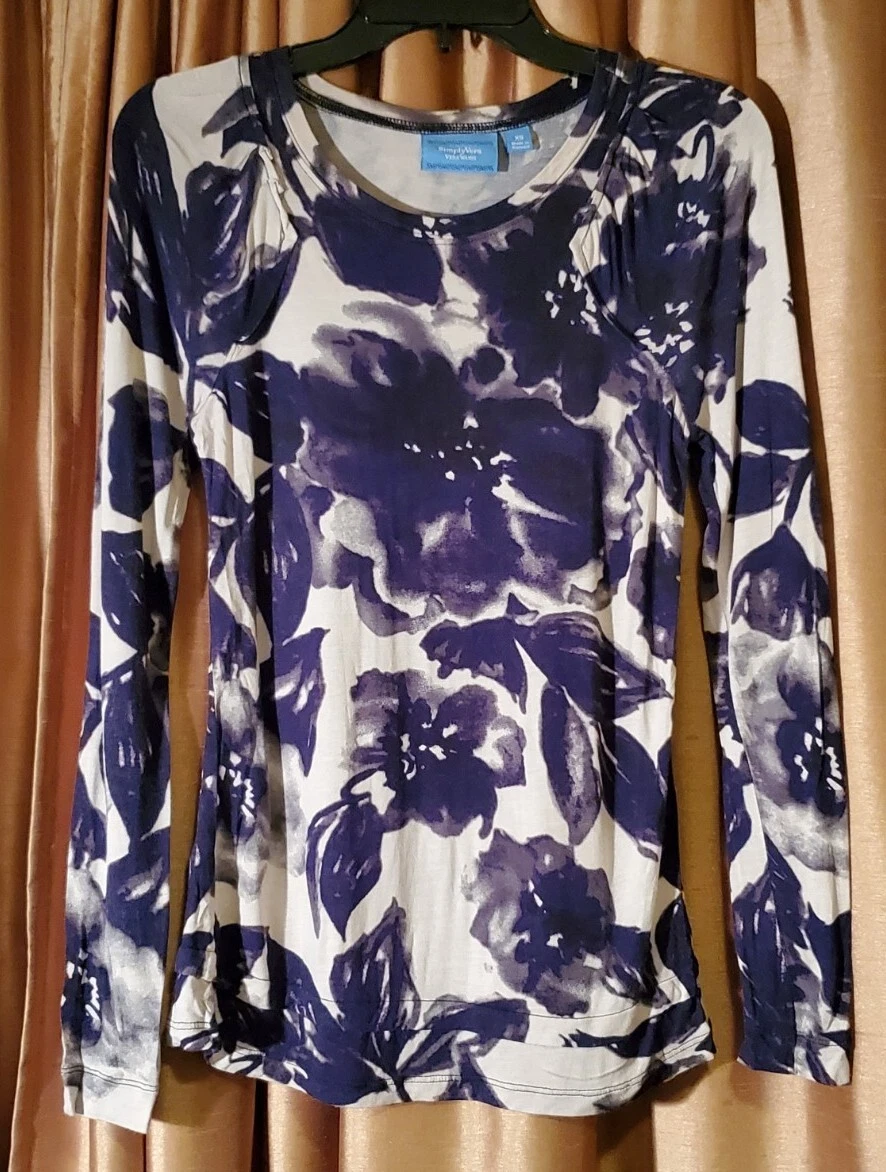 Simply Vera Vera Wang Multicolored Long Sleeve Top (Size XS) | eBay