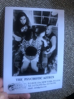 The Psychotic Aztecs Music Group Rare Vintage 5X7 PRESS PHOTO