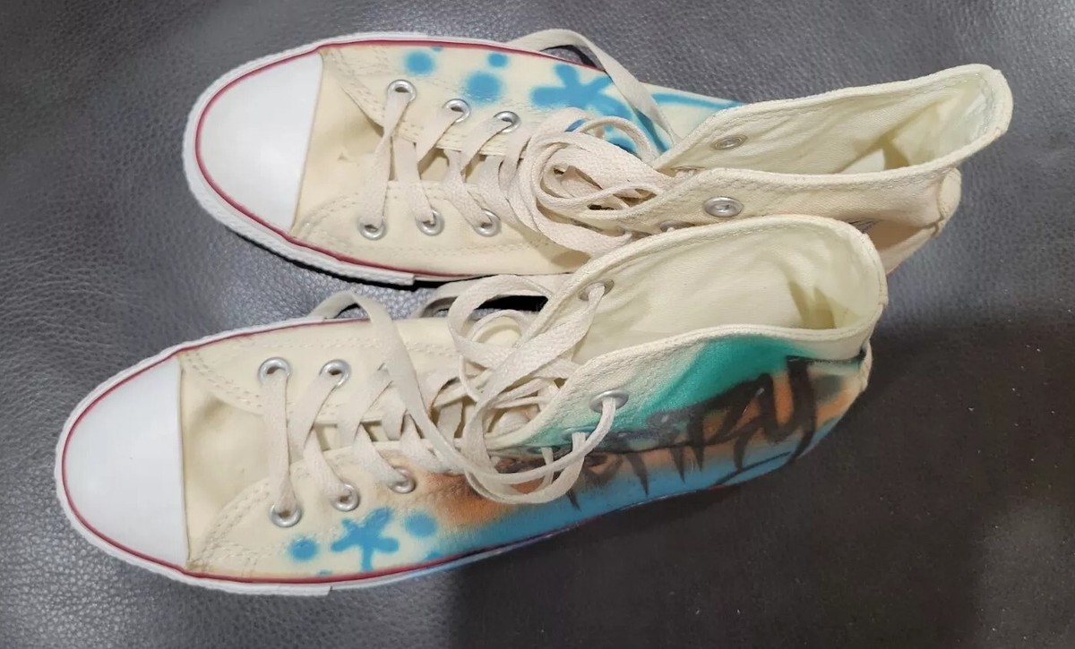 コレクション grailed Classic CONVERSE ALL STAR GRAFFITI ART SNEAKERS High tops