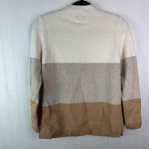 Talbots Women's Petite Sweater size P Cream, tan, gray - Bild 2 von 6