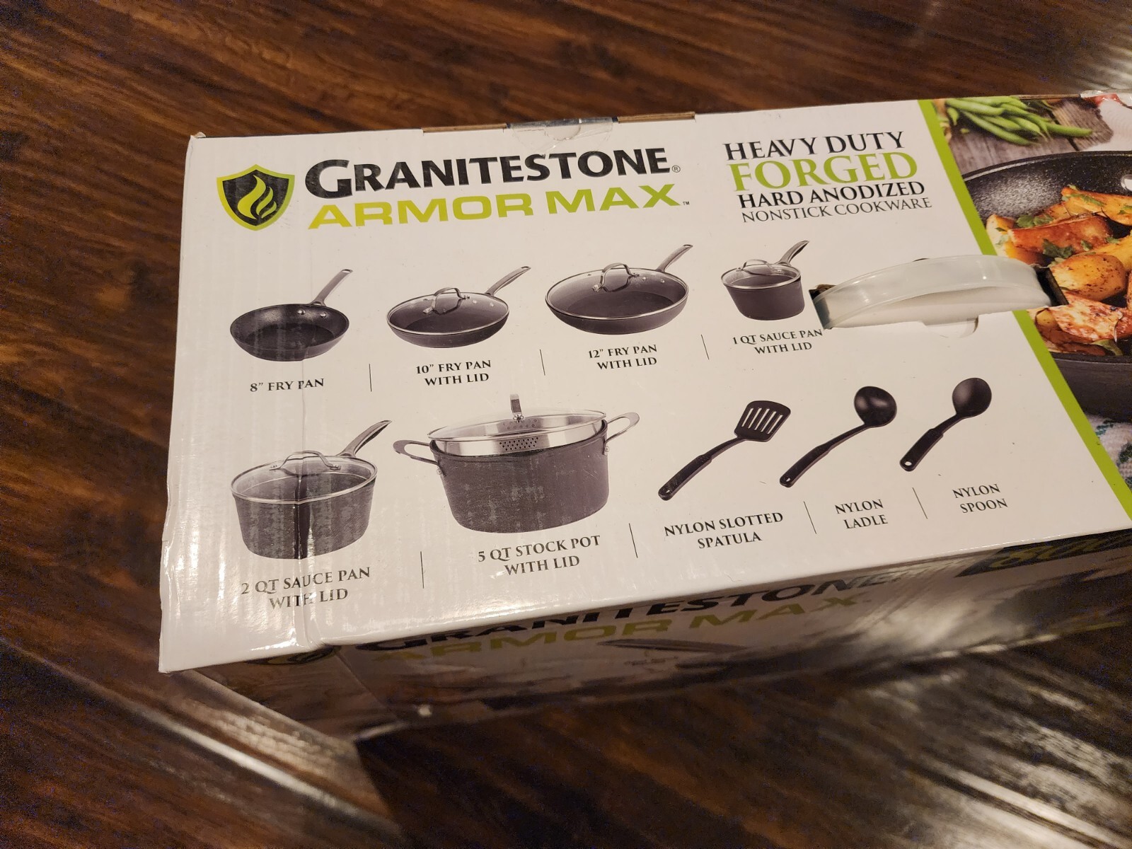 Granitestone 1099 14Pc Armor Max Pots And Pans Set Hard Anodized