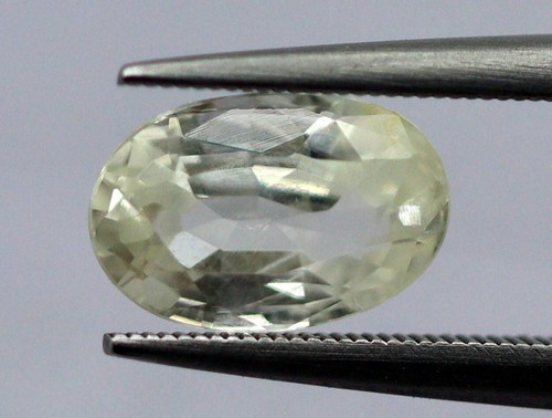 Piedra preciosa de zafiro amarillo natural 100 % certificada de 1,38 quilates Ceilán suelta ovalada 7x5 mm - Imagen 7 de 10
