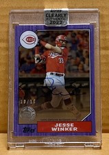 2022 Topps Clearly Authentic #87TBA-JW Jesse Winner Purple on-card Auto /10 SSP