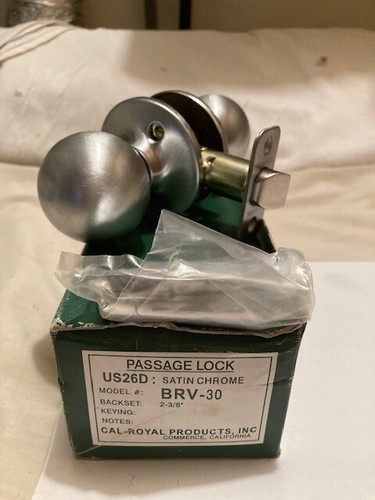 NEW - WHOLESALE LOT OF 100 SPECIAL-SATIN CHROME PASSAGE/CLOSET LOCKS/DOOR KNOBS - Picture 6 of 9