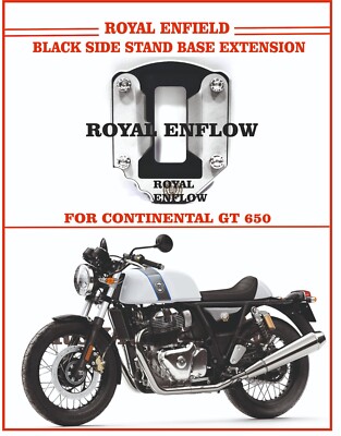 Royal Enfield Black Side Stand Base Extension for Continental GT