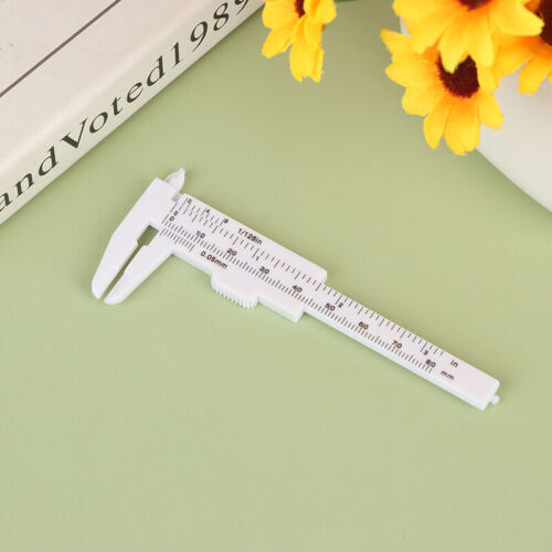 1pc Portable Dual Scale 0-80MM Plastic Eyebrow Measuring Vernier Caliper Mi ZF - Bild 11 von 16