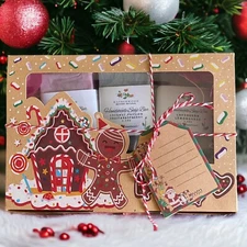Christmas Spa Gift Box, Handmade Full Size Bar Soaps, Romantic Massage &Body Oil