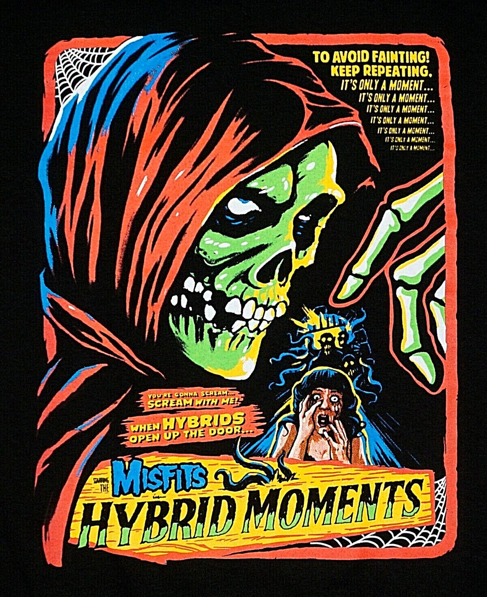 The MISFITS T-shirt Hybrid Moments Fiend Skull Danzig Horror Punk