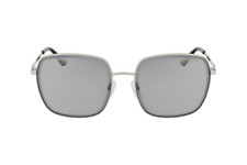Victoria's Secret VS0052 16A Gray Silver Metal Square Women Sunglasses 58-18-140