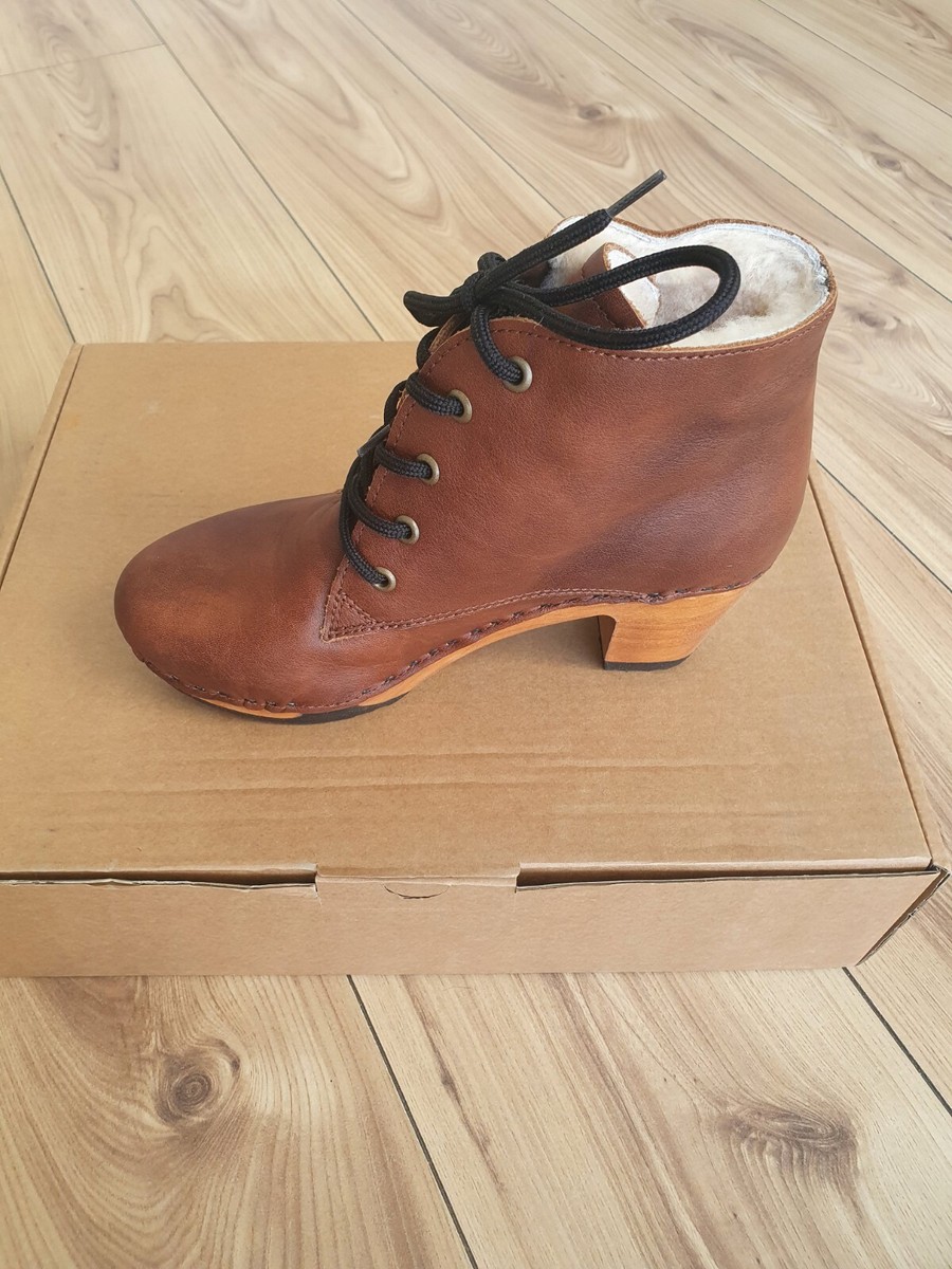 Woody Anne Leather Boot Womens UK Size EU 38 RRP £186 Lambfur