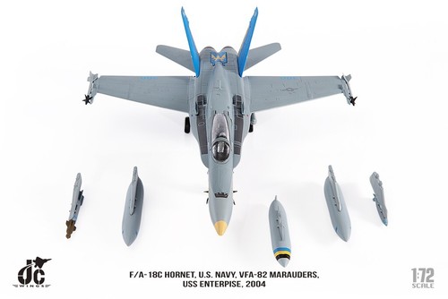 JC Wings 1/72 JCW-72-F18-014 F/A-18C Hornet USN VFA-82 Marauders, USS Enterprise - Picture 20 of 21