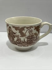 Fair Winds Alfred Meakin Staffordshire Brown Tea, Coffee Cup  7 Oz