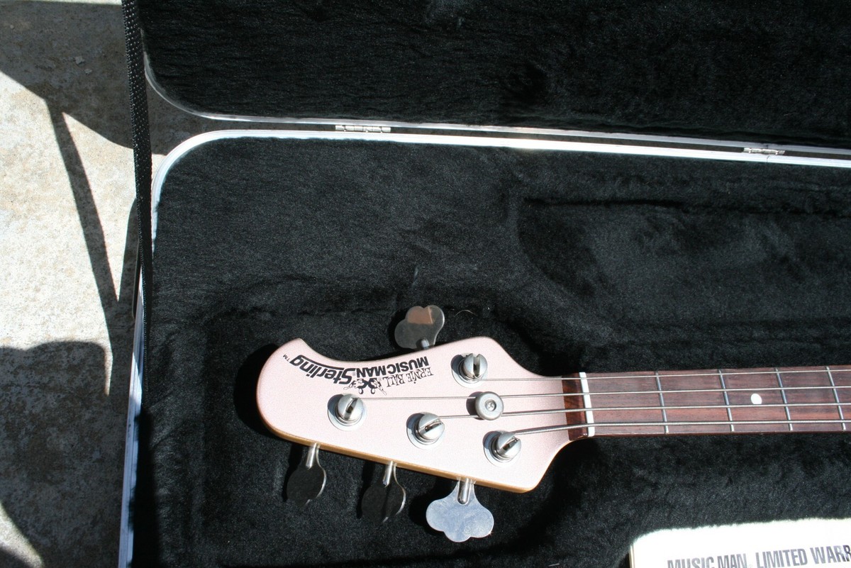 Ernie Ball Music Man Sterling 4H 2000 Pearl Lavender Bass w/OHSC 