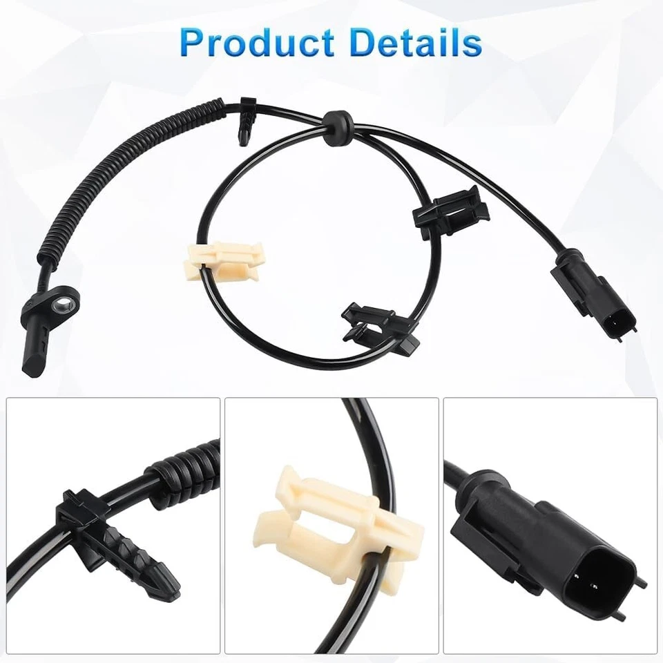 4x Sensor de velocidad de rueda ABS delantero y trasero para Chevrolet Traverse Buick Saturn GMC A Foto 4 de 4