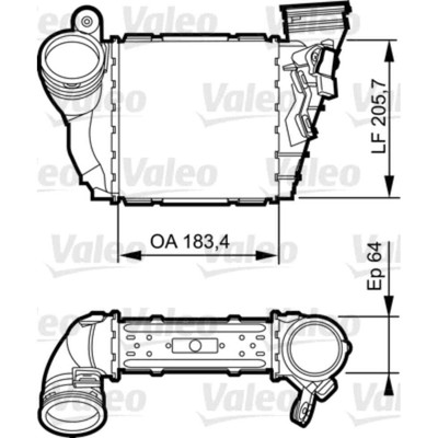 Ladeluftkühler VALEO 817557 für VW Audi Seat Skoda Golf IV Variant 