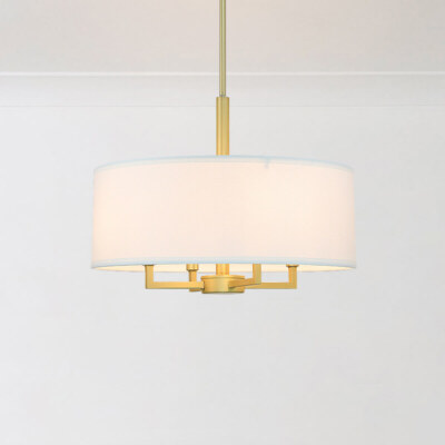 Modern Pendant Light Adjustable Chandelier Drum Ceiling Light Living Room