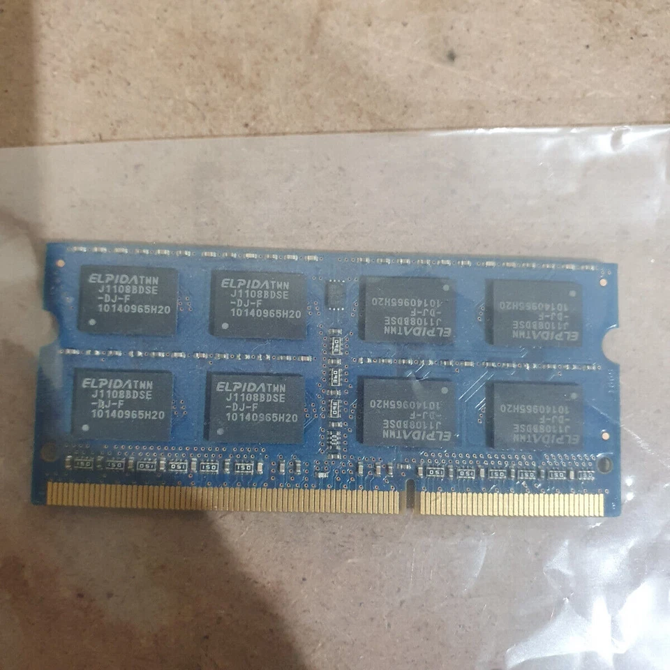 Elpida EBJ21UE8BDS0-DJ-F 2GB 2Rx8 PC3-10600S 1333MHz 204-Pin SO-DIMM DDR3 SDRAM - Image 4 of 4